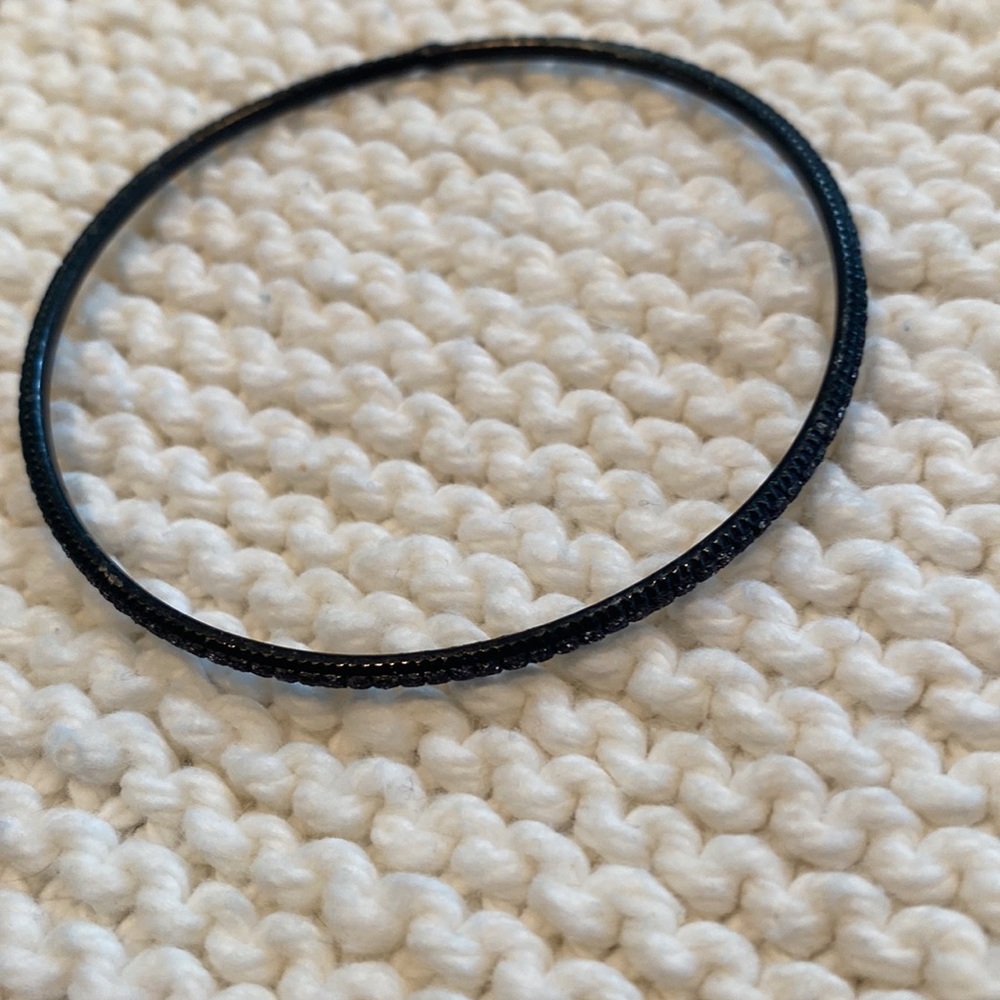 Black And Brass Colored Stack Bangles - image 3